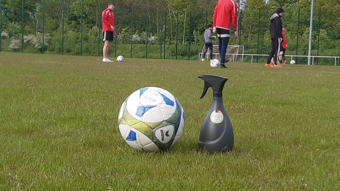U. Vergin -Training mit Hygienekonzept: Abstand und Desinfektionsmittel standen im Vordergrund