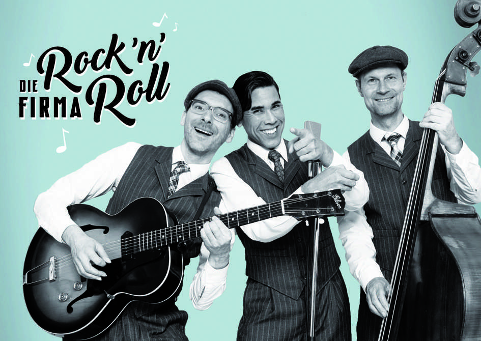 priv. -Die Firma Rock’n Roll entführt ihre Zuschauer und Zuhörer im Rieckhof musikalisch in die 40er- und 50er-Jahre. Für diejenigen die es bei dieser fetzigen Musik nicht auf den Sitzen hält wird es sogar eine kleine Tanzfläche geben.